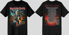 Iron Maiden Run For Your Lives World Tour 2025 Tee Europe Tour Dates 2 Sided