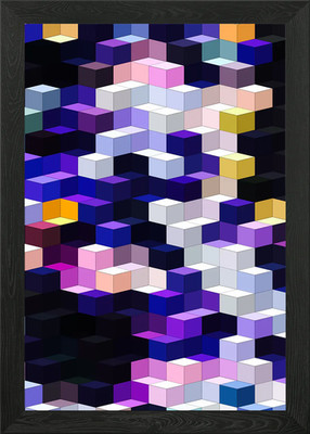 Abstrakte Abteilung 1 gerahmtes Wandbild Poster Leinwanddruck Bild