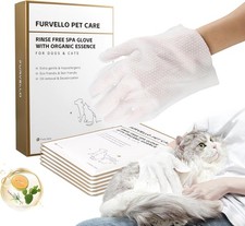 Pet Glove Wipes for Dogs  Cats, Rinse-Free, Individually Wrapped, 6 Count  7