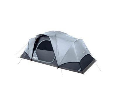 Coleman Skydome Camping Tent LED Lights Weatherproof 4/8 Person 2155785 - GREY