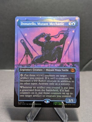 Donatello Mutant Mechanic #216 Foil Borderless Mythic MTG TMNT Commander NM