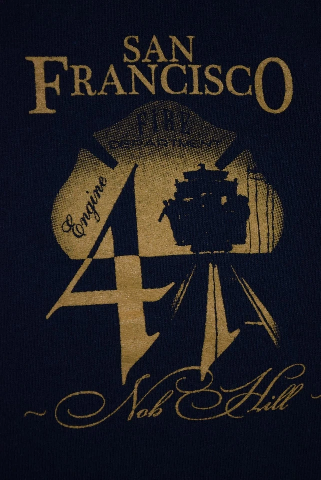 San Francisco Fire Dept Engine 41 Nob Hill California t shirt Medium - Image 4 of 4