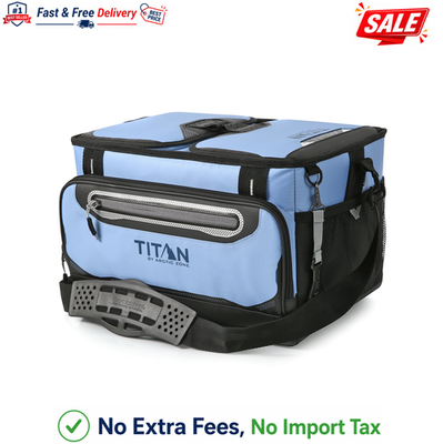 #ad Titan by Arctic Zone 18Can Dual Zone Zipperless Soft Cooler 12Qt Rainwash Blue $40.99