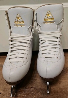 Jackson Ultima Mystique 1490 Women's Mark II Figure Skates White Size 5 C 