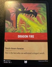Dragon Fire 130/204 Uncommon The First Chapter Disney Lorcana TCG
