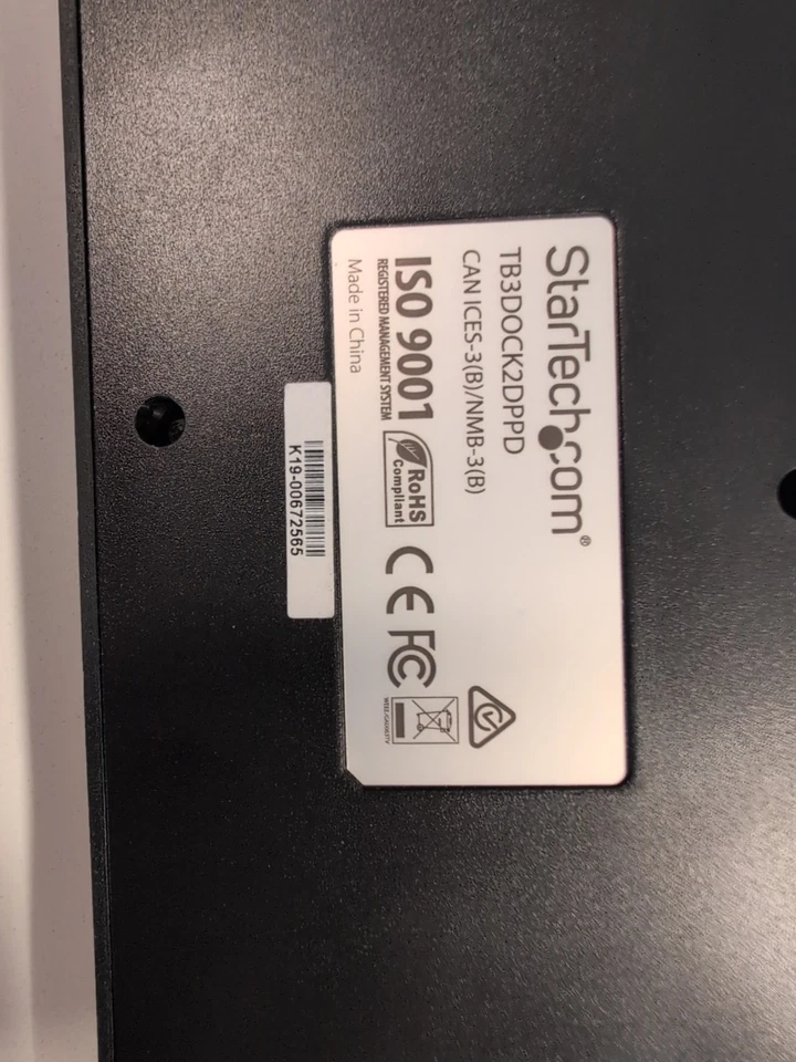 Startech.com TB3DOCK2DPPD THUNDERBOLT 3 ESTACIÓN DE ACOPLAMIENTO USB DISPLAYPORT Startech Foto 4 de 4