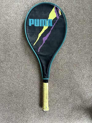 Vintage Puma Tennisschläger und Cover Grip Größe 2