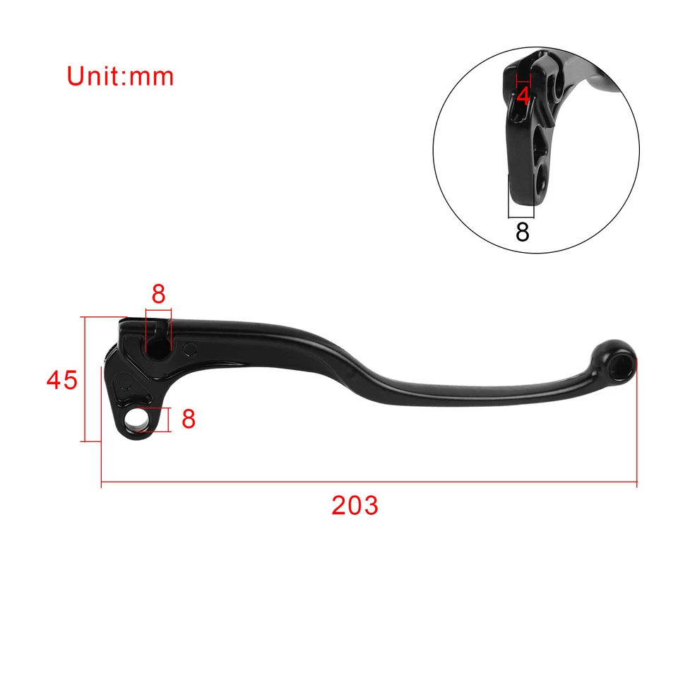 Fit Yamaha PW80 PY80 Throttle Housing Switch Brake Levers Grips Set Dirt Bike US - Image 4 of 4