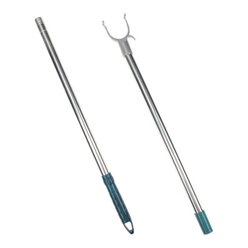 Clothesline Pole Long Reach Pole Closet Pole Balcony Clothing Garment Pole Hook - Picture 2 of 12