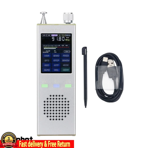 HAMGEEK ATS120-Pro V4.1x Official Licensed SI4732 FM SSB Radio Receiver Digital