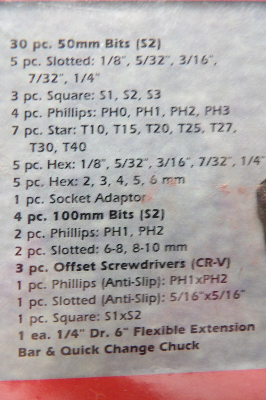 Napa Evercraft 99 pc. Insert Bit Set #775-1569