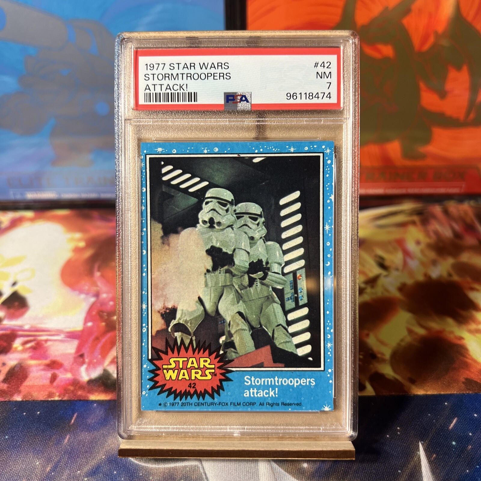 1977 Topps Star Wars Stormtroopers Attack! No. 42 PSA 7 Series 1