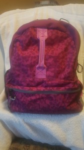 girl embark backpack