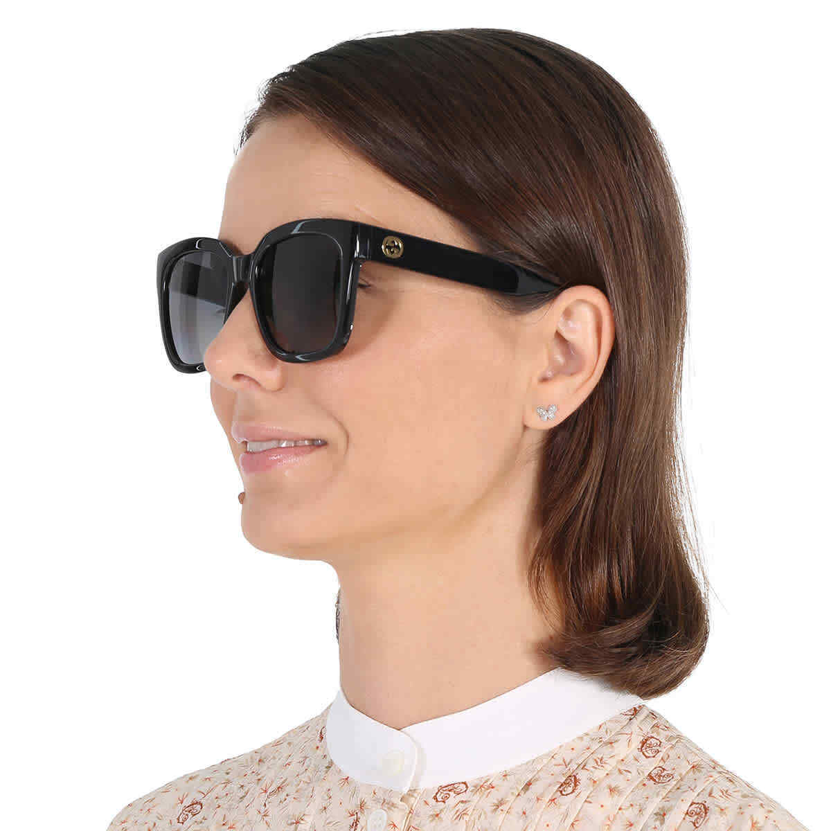 Gucci Polarized Grey Butterfly Ladies Sunglasses GG1338S 002 Gucci Polarized Grey Butterfly Ladies Sunglasses GG1338S 002
