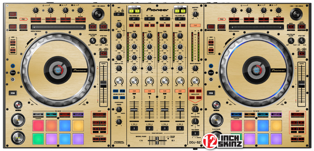 Pioneer DDJ-SZ skin brushed gold | eBay