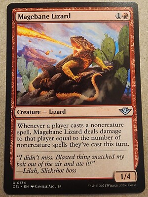 Magebane Lizard - #134  Outlaws of Thunder Junction Regular - Mtg