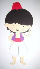 Aladdin Paper Doll Die Cut Scrapbook Embellishement