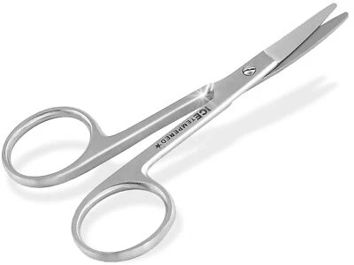 Nagelschere Baby Schere 3er Set abgerundet gebogen Edelstahl Rostfrei Ende Rund