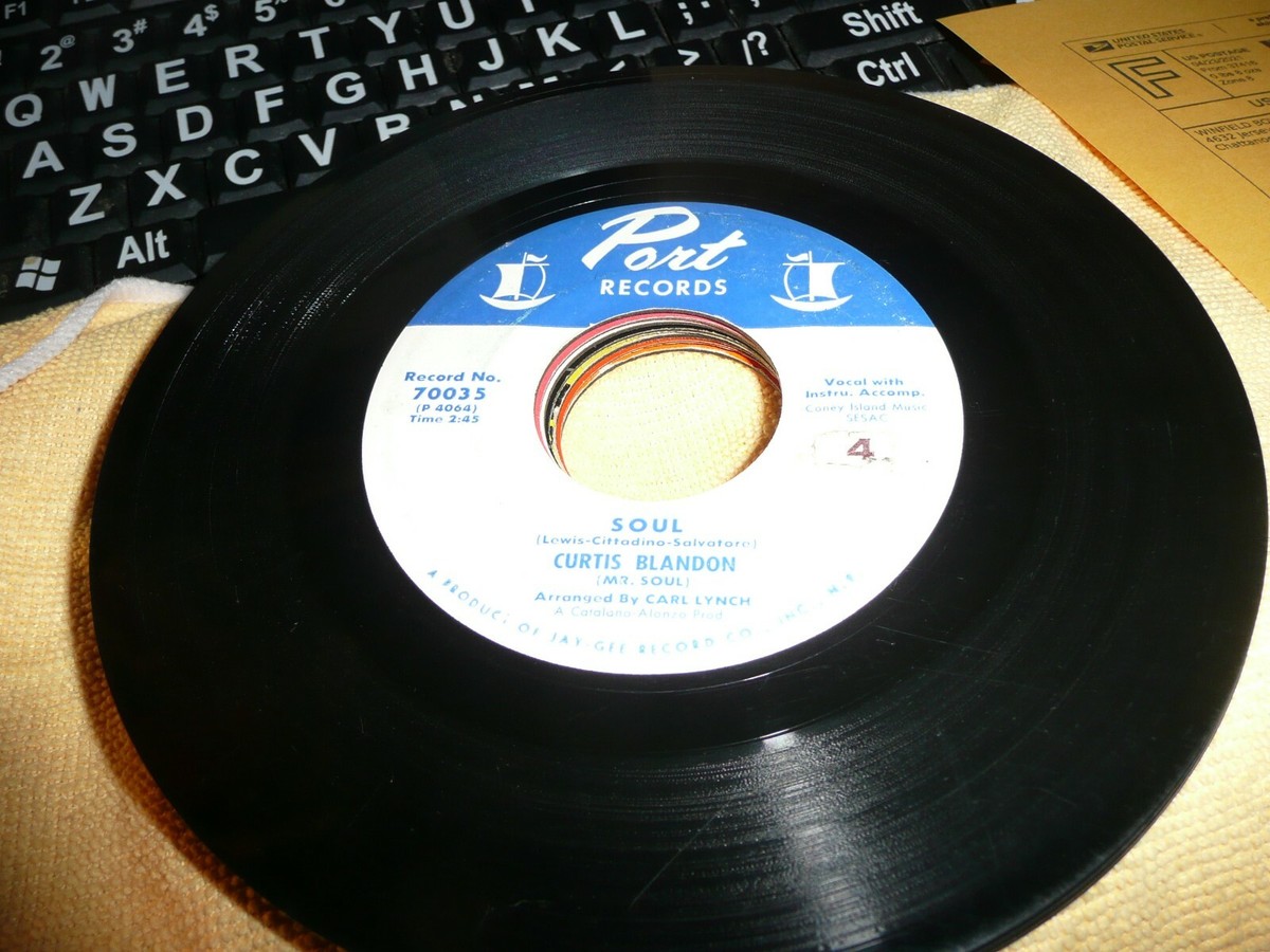 record 45 Rare Org. Popcorn 45 CURTIS BLANDON - Mr. Imagination