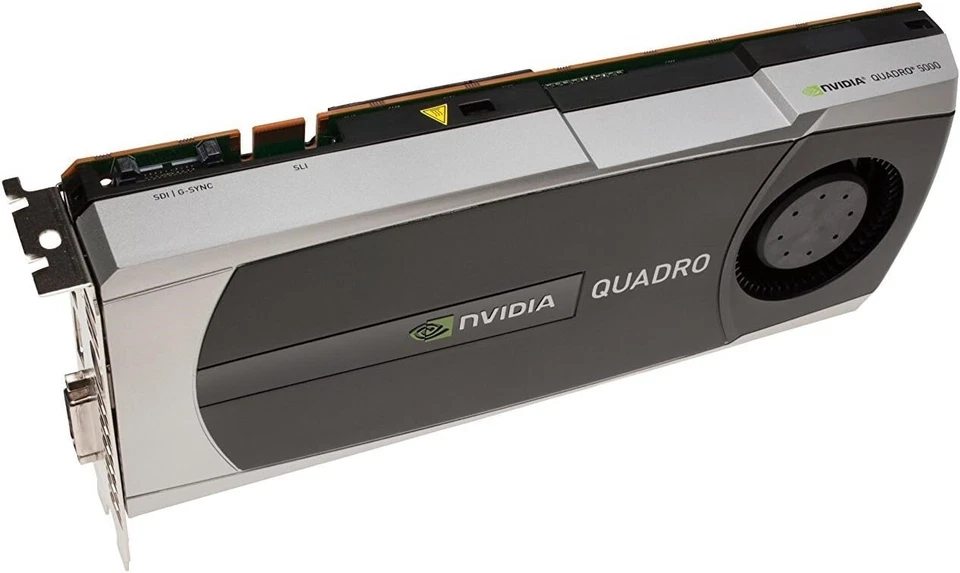 Nvidia Quadro 5000 2.5GB GDDR5 320-bit PCI Express 2.0x16 Full Height Video Card - Image 2 of 2