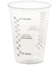 Solo Ultra Clear Drinking Cup 10 oz. Clear Polyethylene 50/Sleeve -8 Pack