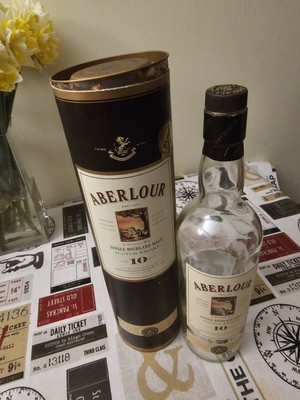Aberlour Empty whisky Bottle 10 Year Old.