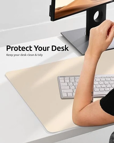 Desk Pad Office Desk Mat Pad PU Leather Waterproof Desk Mat Laptop Mat Dual-Side - Picture 32 of 39