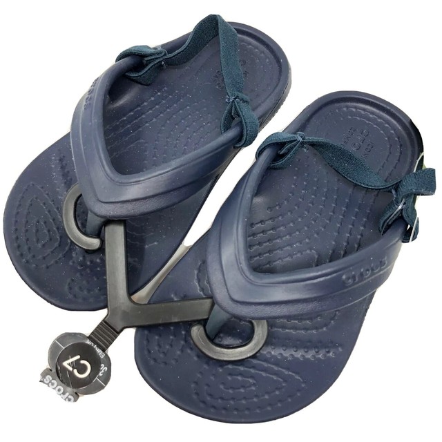 Crocs Men's 10024 Athens Flip Flop,Navy/Ocean,10 M US