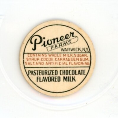 Creamer Cap Insert - Pioneer Farms - Warwick, New York, NY - 1 1/16+'' -CHOCOLATE