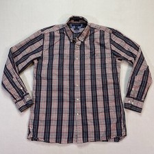 Tommy Hilfiger Shirt Mens XL Button Up 80s 2 Ply Fabric Custom Fit Long Sleeve