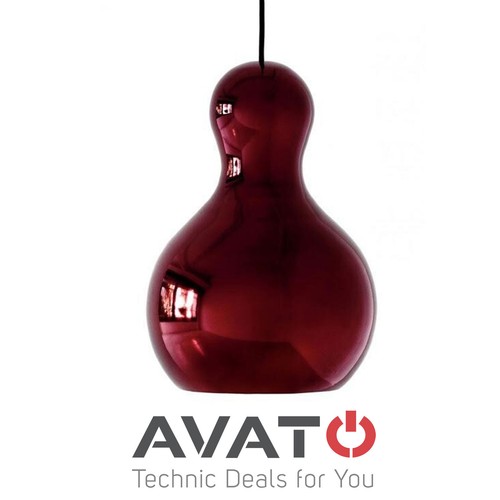 Lampada a sospensione FRITZ HANSEN Calabash P2 - Lightyars - cromata rossa COMPLOT - Foto 1 di 4