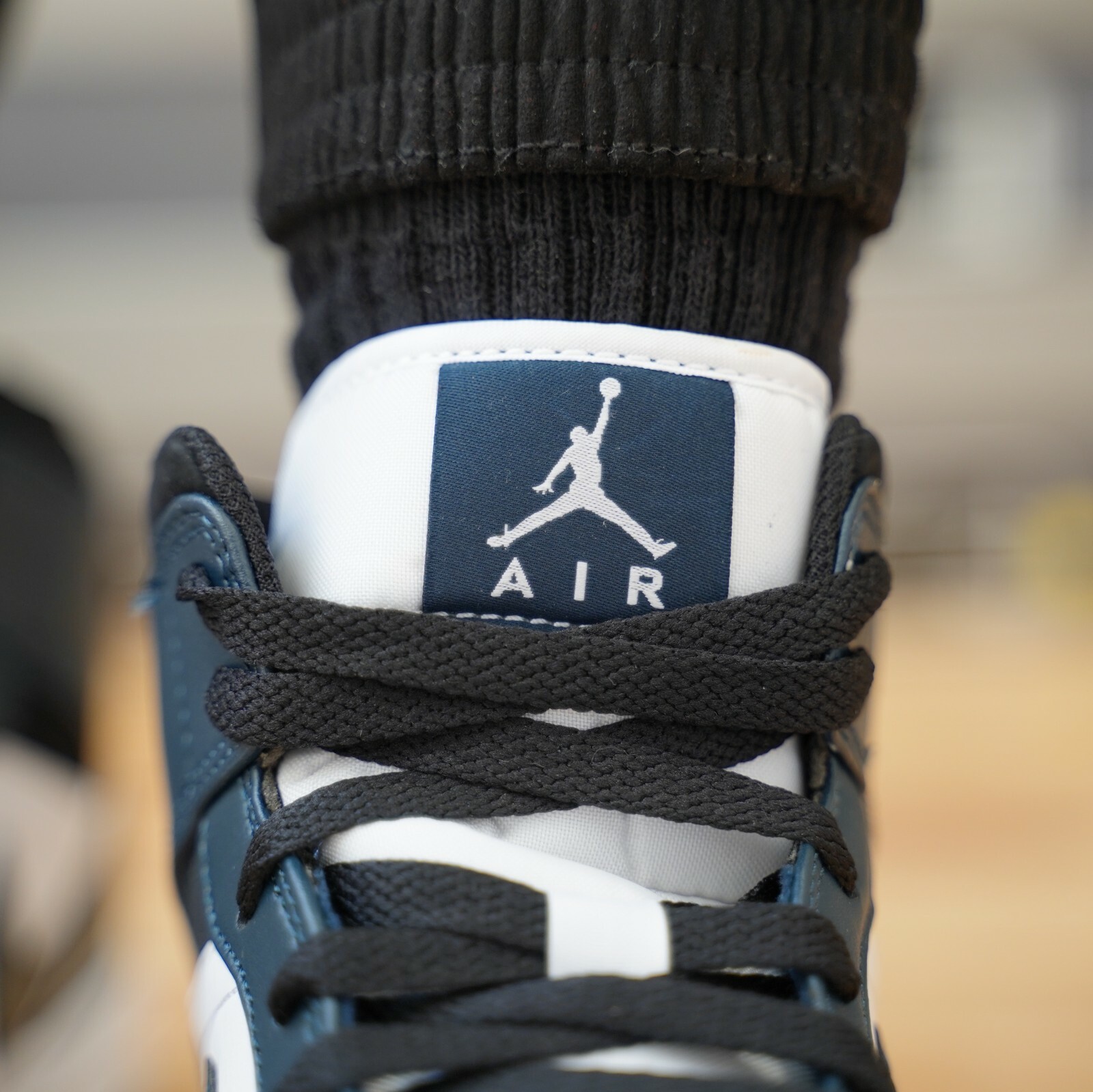 Buy Nike Air Jordan 1 Mid Armory Navy Blue 554724-411 GS size 554725-411 Online in India 