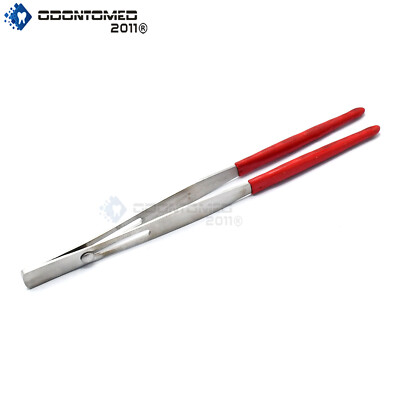Rubber Tipped Tweezers Locking Straight Tips Slide Lock Soft PVC No Scratch 6''