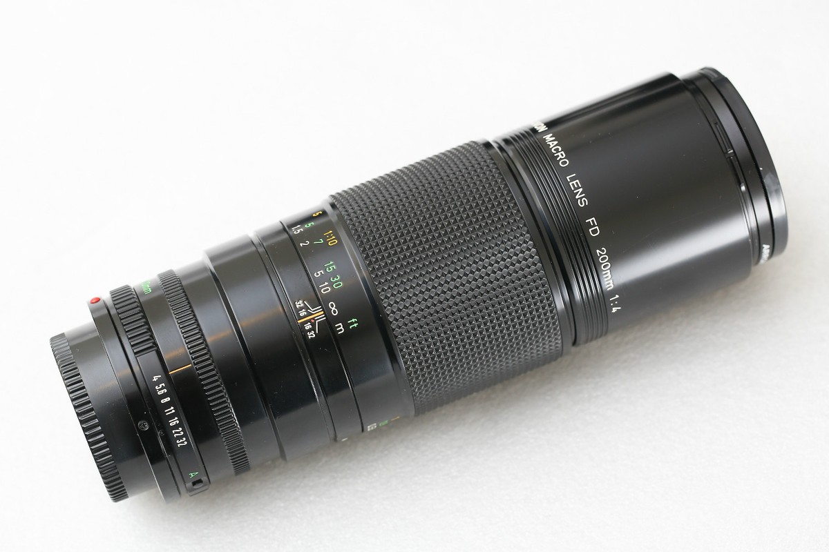 Cameras Canon Fd Macro Lenses Canon FD 200mm F4 1:1 Macro Lens