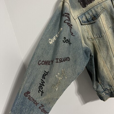 Vintage 80s Tony Alamo New York Denim Jacket SAMPLE Size