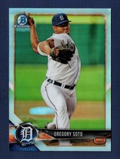 2018 Bowman Draft Chrome Refractor Gregory Soto #BDC-53 Detroit Tigers MINT