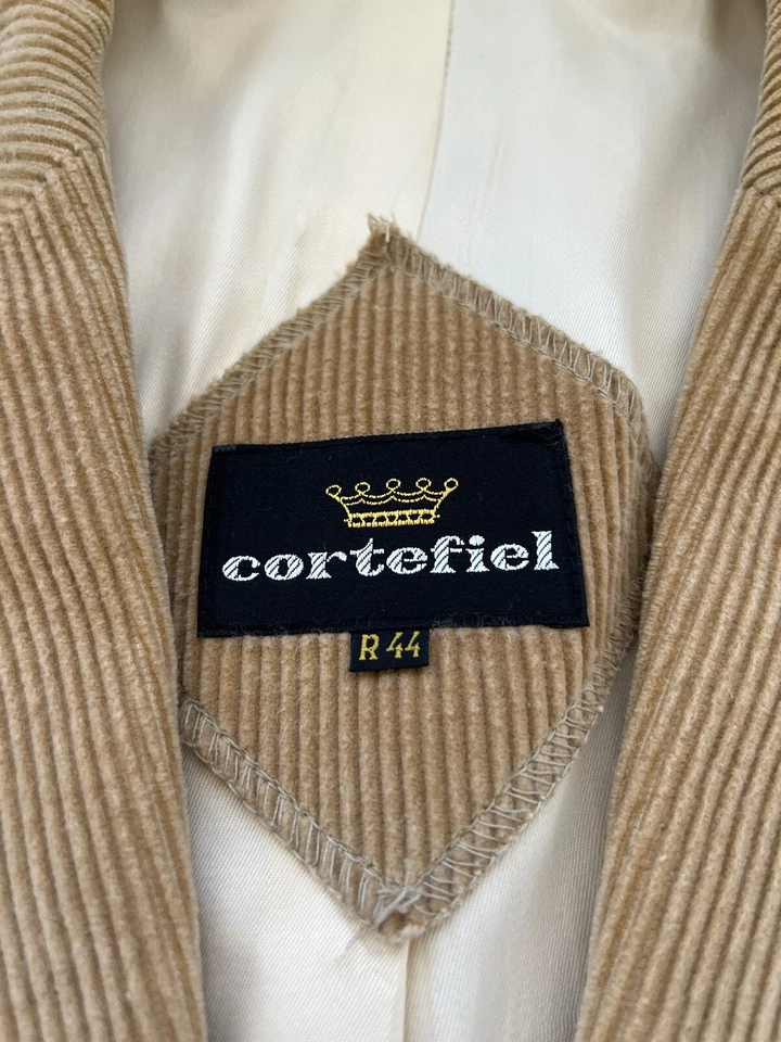 Correfiel Mens 44R VTG Blazer Brown Corduroy Elbow Patch Sport Coat Classic - Image 2 of 4