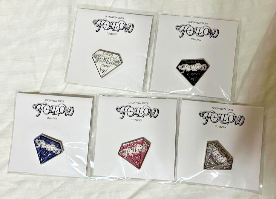 SEVENTEEN TOUR FOLLOW TO JAPAN PINS TOKYO SAITAMA AICHI OSAKA