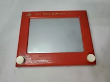 Vintage Etch A Sketch No. 505 Ohio Art Company Magic Screen Red Frame Working