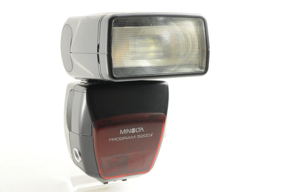 [Mint] Minolta Program 5200i Shoe Mount Flash Minolta SLR w/ Case - Image 4 of 4