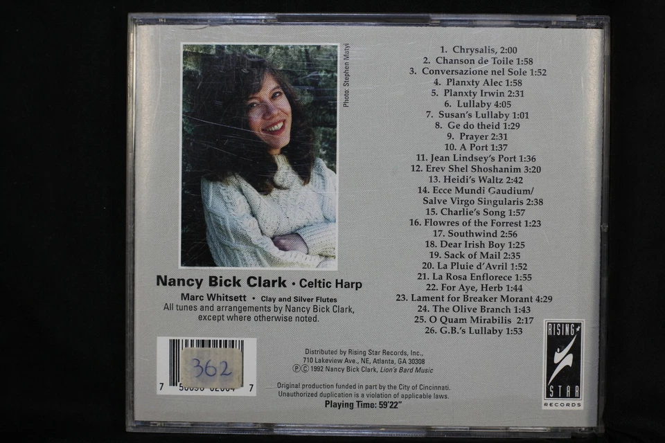 Chrysalis, Nancy Bick Clark, Mark Whitsett - Arpa cética (C394 Foto 3 de 3