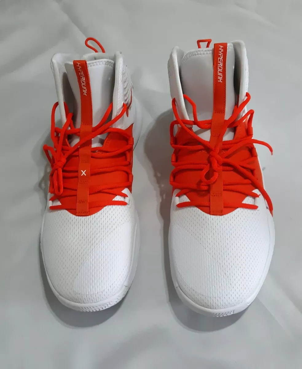 MEN S NIKE HYPERDUNK ORANGE N WHITE HIGHTOP BASKETBALL SHOES.SIZE