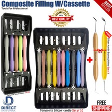 Dental Composite Filling Instruments Silicon Handle Restoration Placement Tools