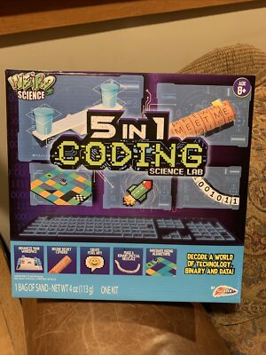 Weird Science 5 In 1 Coding Science Lab By Grafix.New,Sealed, Ages 8+, Free Ship