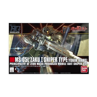 Bandai Gundam HG Modell 1/144 MS-05L Zaku I Sniper Type (Yonem Kirks) VG+/NM