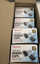 Officemate Small Binder Clips Black 10 Boxes ...