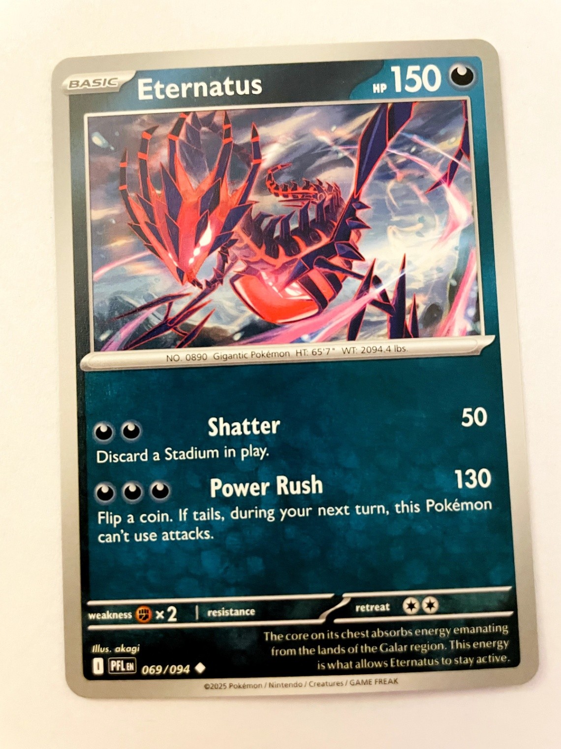 Eternatus Uncommon ME02: Phantasmal Flames 069/094 Normal NM