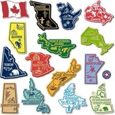 Canada Magnet Set by Classic Magnets, 15-Piece Set