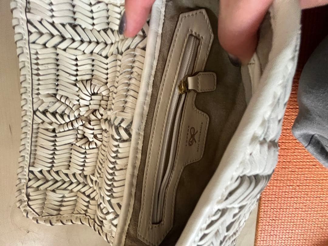 Anya Hindmarch Off-White Clutch Bag thumbnail 3