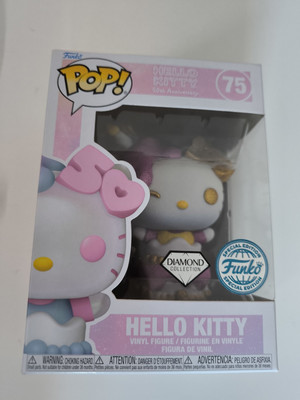 FUNKO POP! HELLO KITTY - 50th ANNIVERSARY #75 - DIAMOND COLLECTION  *NEU*